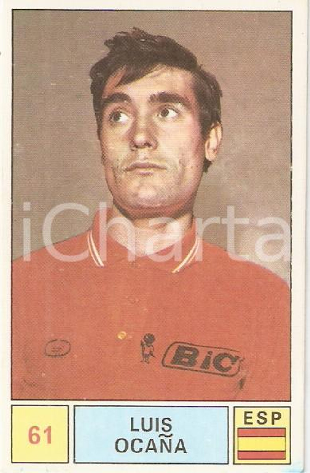 Oggetto da collezione cartaceo PANINI - SPRINT 1971 Figurina Luis OCANA n. 61 Ciclismo Sponsor BIC 2 1