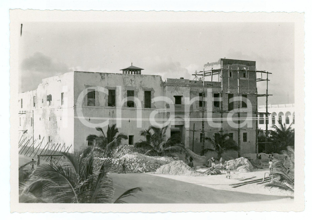 Fotografia d epoca originale 1930 ca MODADISCIO Museo della Somalia  Restauro della Gàresa  Foto 15x10 cm 1