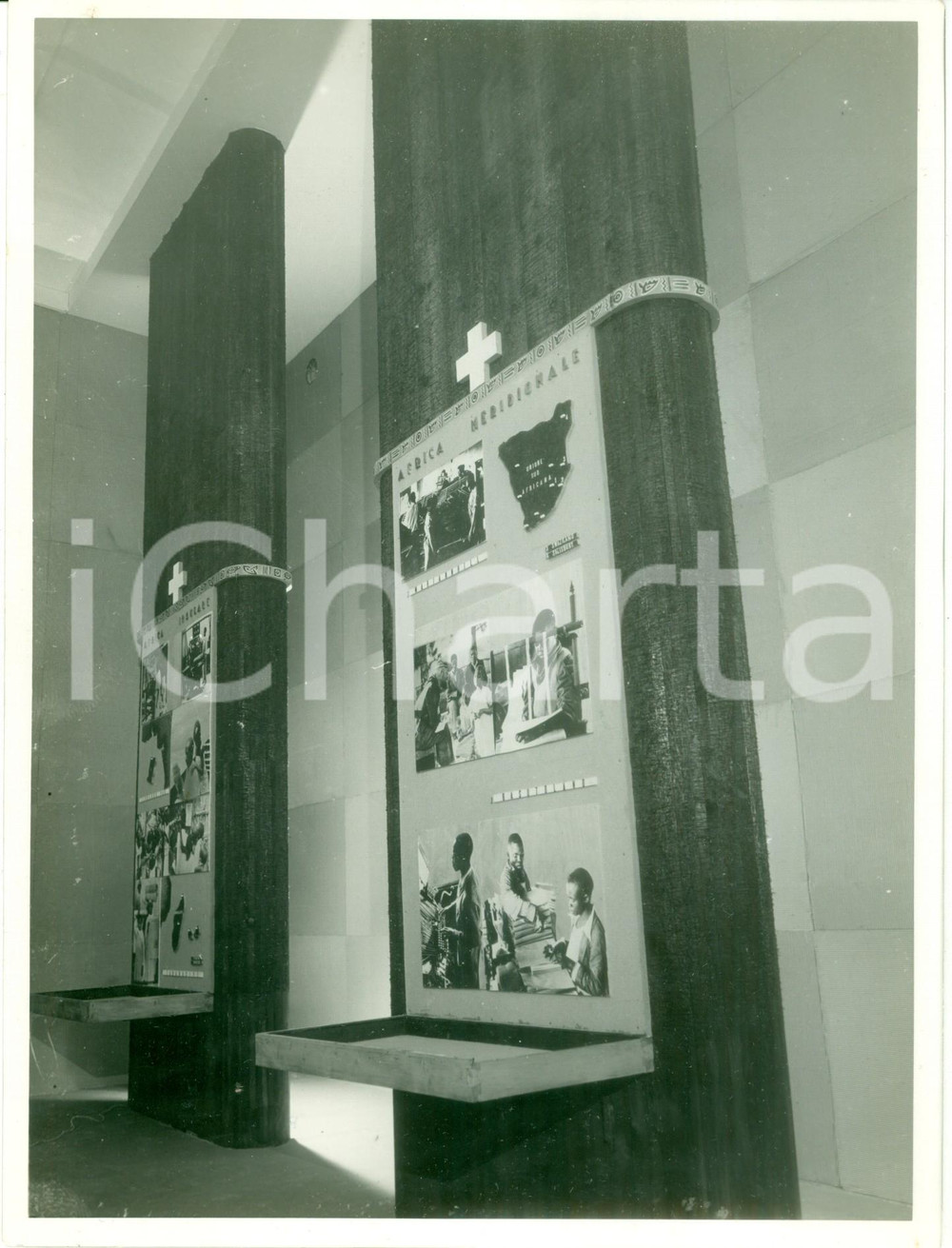 Fotografia d epoca originale 1936 VATICANO Esposizione Stampa Cattolica Sala dell AFRICA Fotografia 1