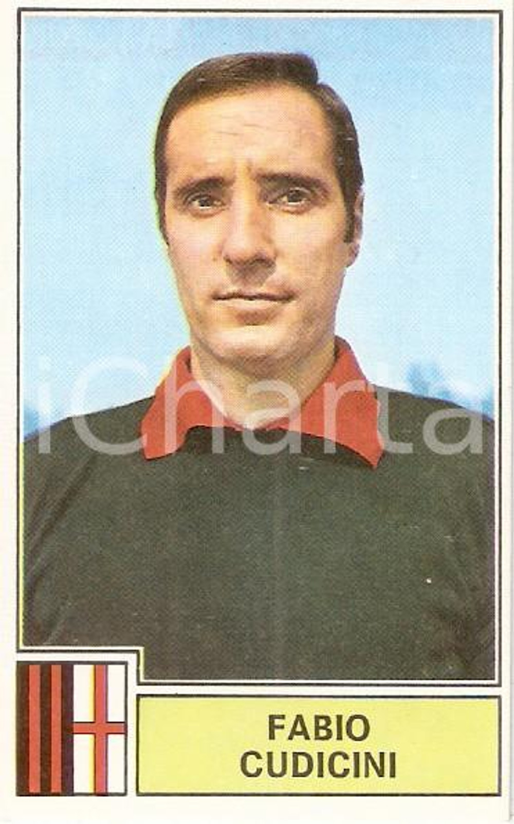 Oggetto da collezione cartaceo PANINI CALCIATORI 1971  1972 Figurina Fabio CUDICINI Serie A MILAN 2 1