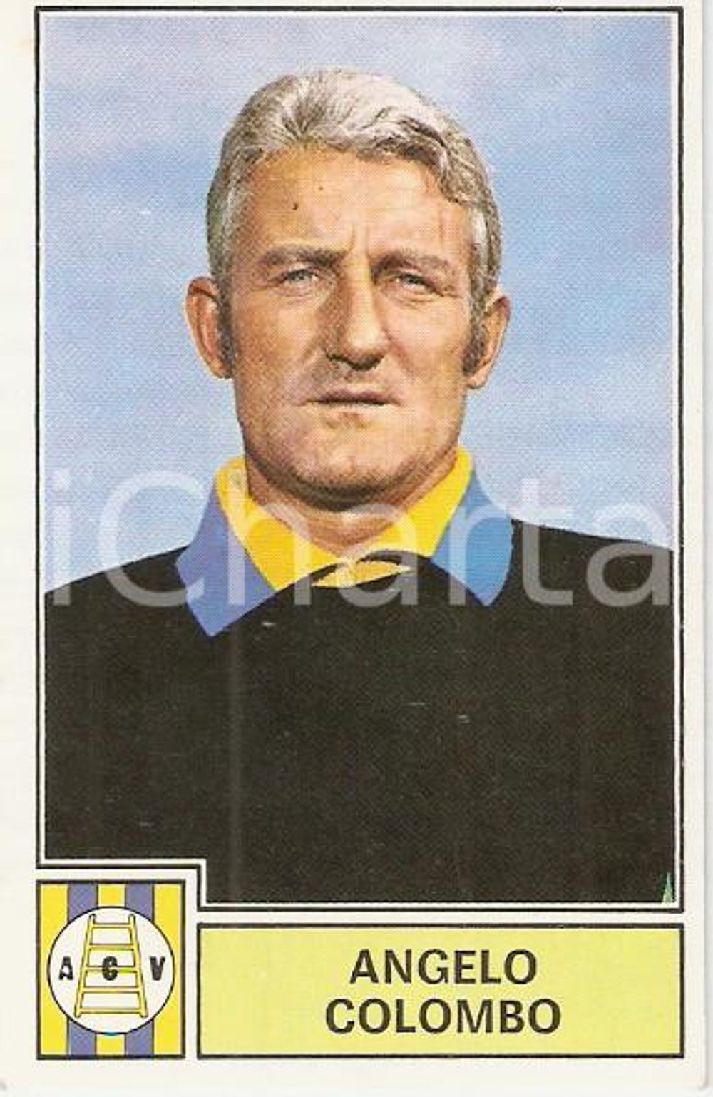 Oggetto da collezione cartaceo PANINI CALCIATORI 1971  1972 Figurina Angelo COLOMBO Serie A VERONA 2 1