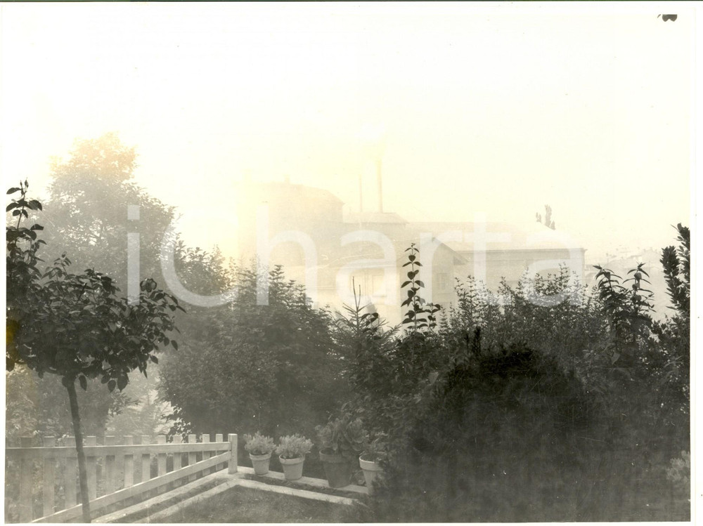 Fotografia d epoca originale 1963 STRADELLA Veduta con cementificio in attività Foto PERDUCA 24x18 8 1