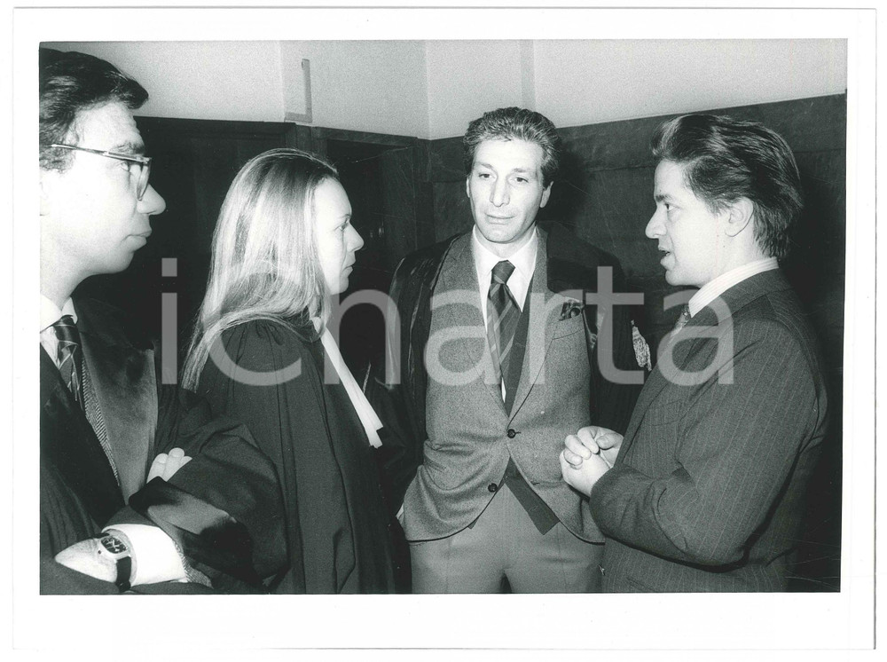 Fotografia d epoca originale 1987 MILANO Processo VERDIGLIONE Armando VERDIGLIONE Salvatore CATALANO Foto 1 1