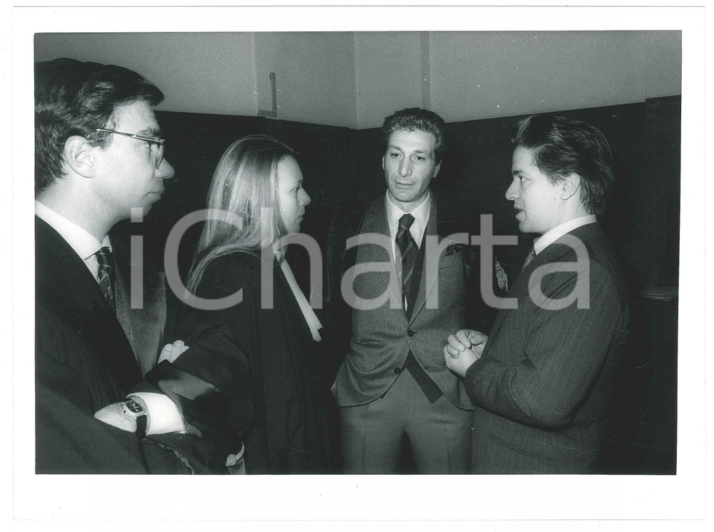 Fotografia d epoca originale 1987 MILANO Processo VERDIGLIONE Armando VERDIGLIONE Salvatore CATALANO Foto 3 1