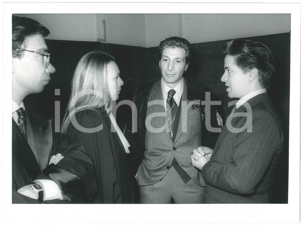 Fotografia d epoca originale 1987 MILANO Processo VERDIGLIONE Armando VERDIGLIONE Salvatore CATALANO Foto 2 1