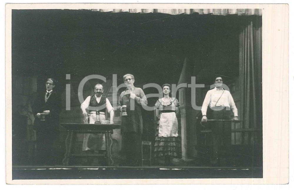 Fotografia d epoca originale 1940 ca TEATRO  DRESDA  Spettacolo in scena Foto 14x9 cm 1 1