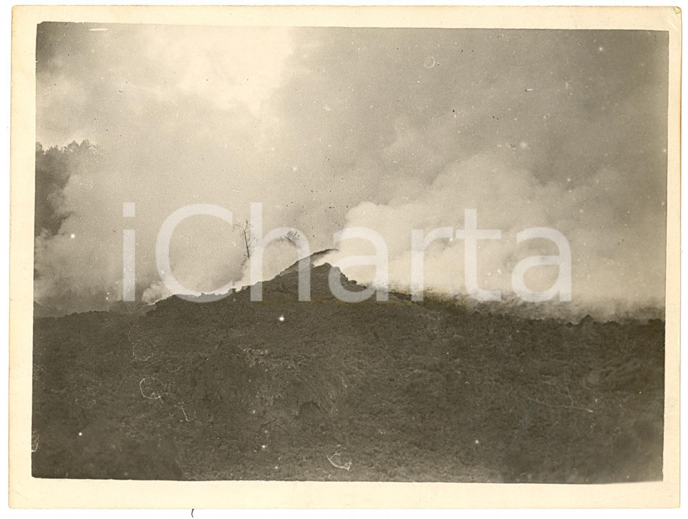 Fotografia d epoca originale 1928 CATANIA Eruzione dell ETNA Vera fotografia 2 1