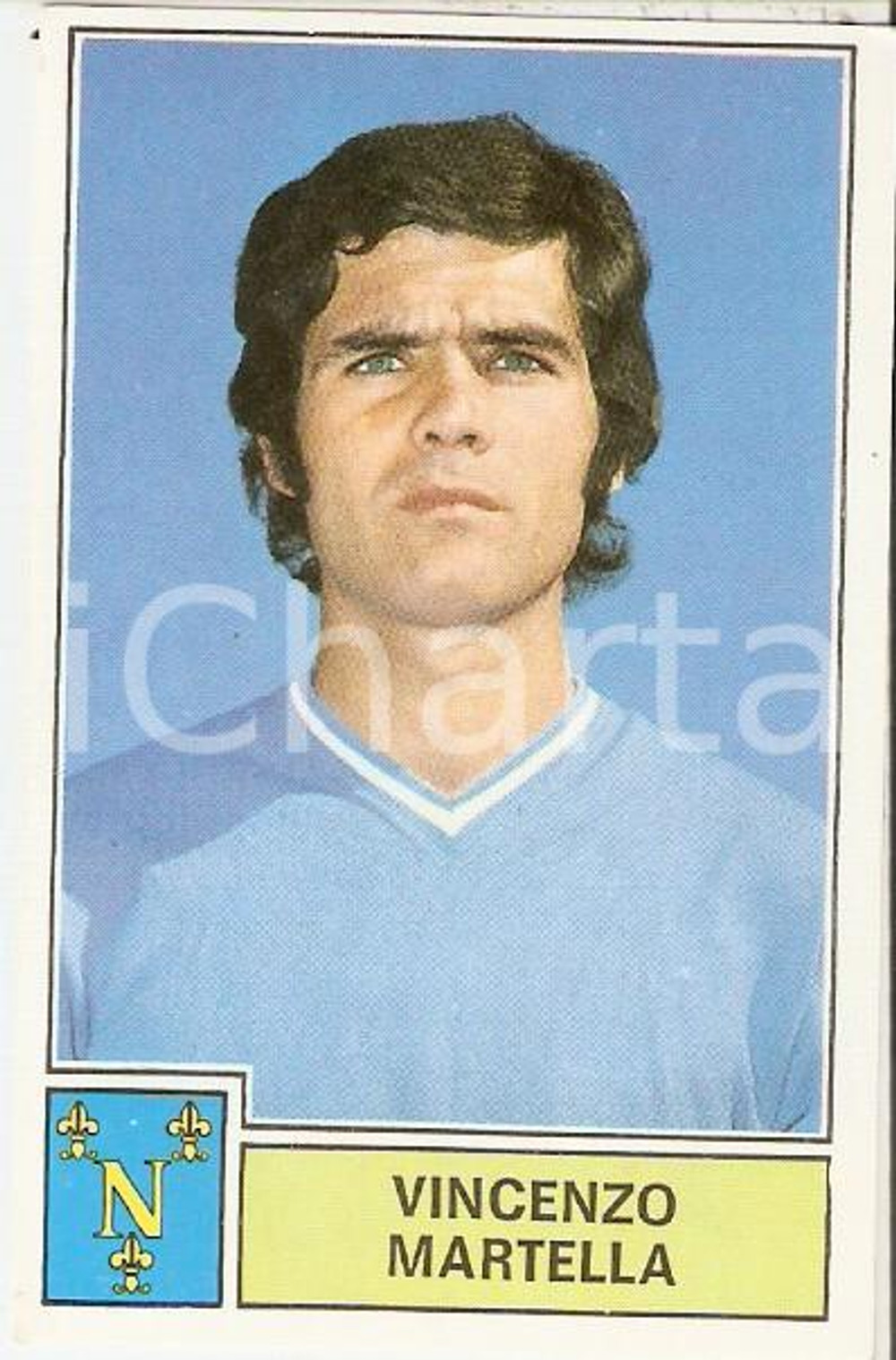 PANINI CALCIATORI 1971 - 1972 Figurina Vincenzo MARTELLA Serie A NAPOLI 4 Figurina originale d'epoca. CONDIZIONI: buone     originale e autentica 1