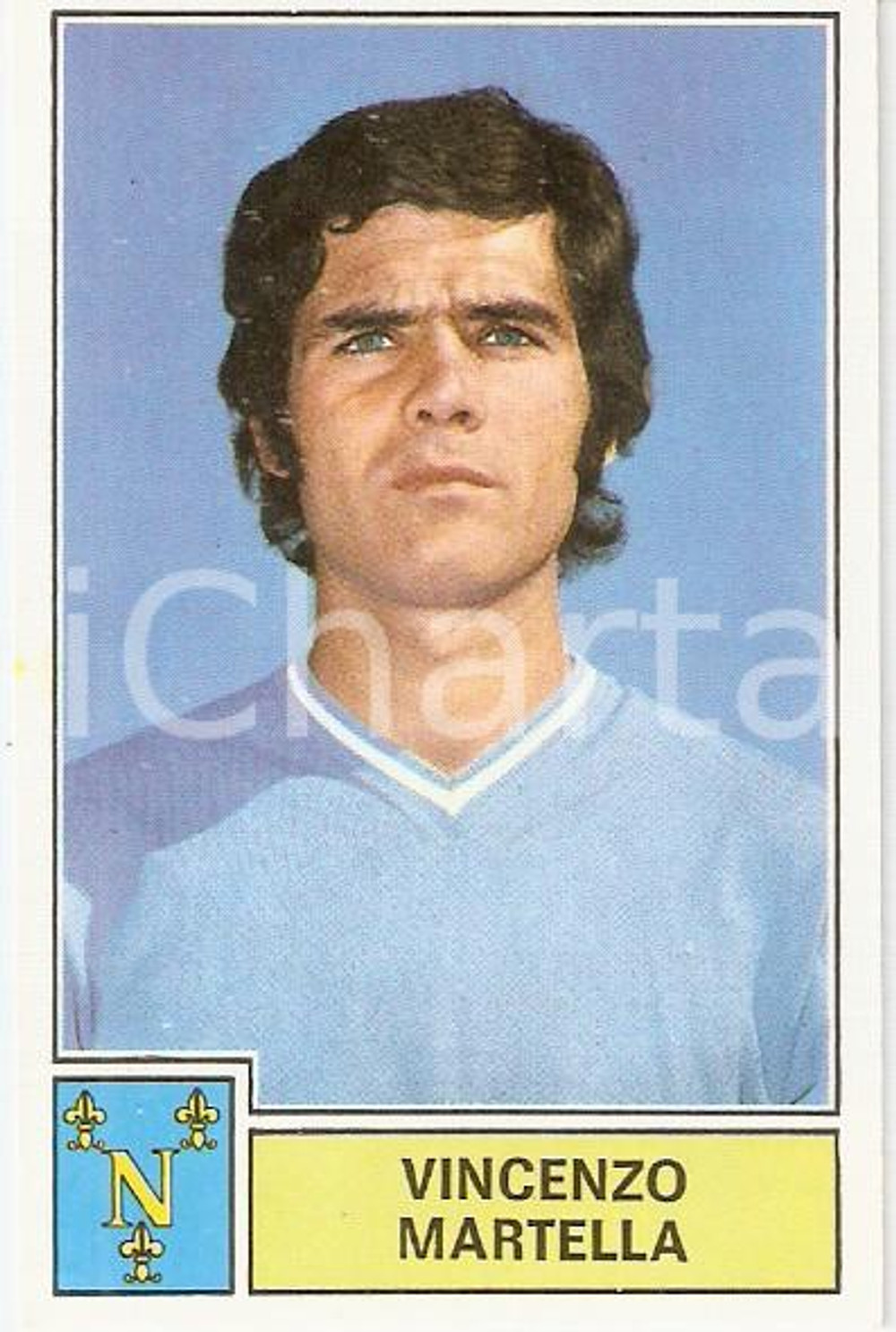 Oggetto da collezione cartaceo PANINI CALCIATORI 1971 - 1972 Figurina Vincenzo MARTELLA Serie A NAPOLI 1 1