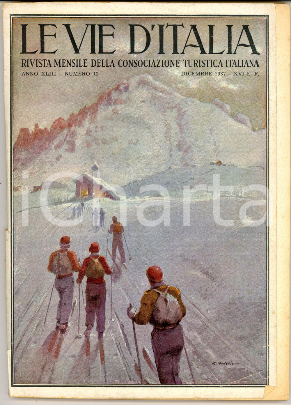 Giornale, rivista storica 1937 LE VIE D ITALIA TCI Creazione di via della CONCILIAZIONE Anno XLIII n.12 1