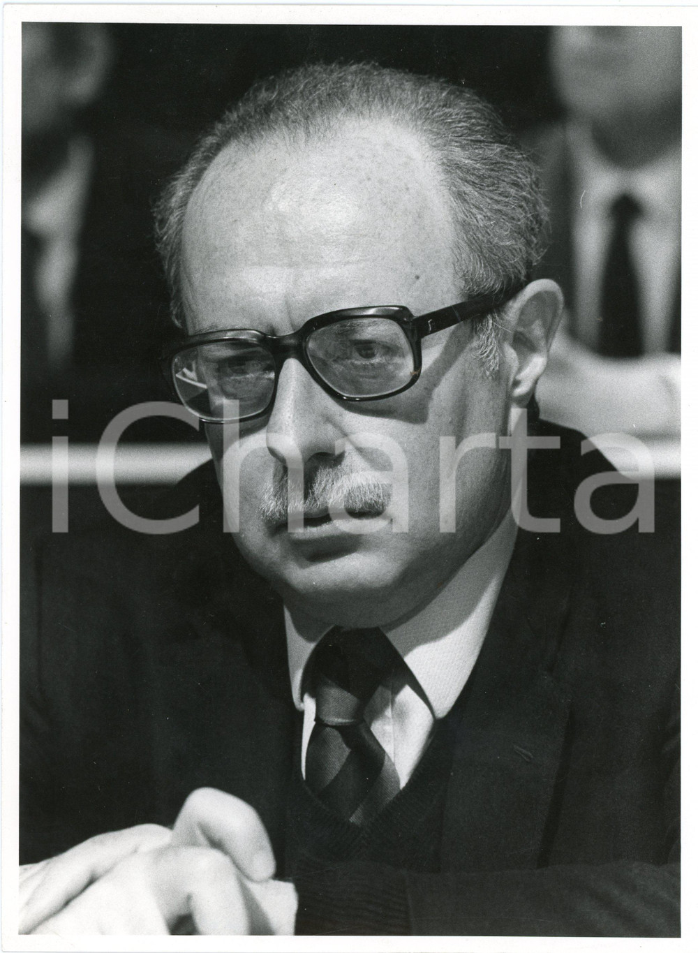 1985 ca PARTITO REPUBBLICANO Antonio DEL PENNINO Politico PRI Foto 17x24 cm Fotografia d'agenzia. GOOD/buono  Formato: 17x24 cm originale e autentica 1
