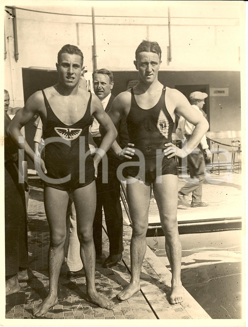 Fotografia d epoca originale 1935 ca MILANO Partecipante a campionati nuoto del GUF  Foto 2 1