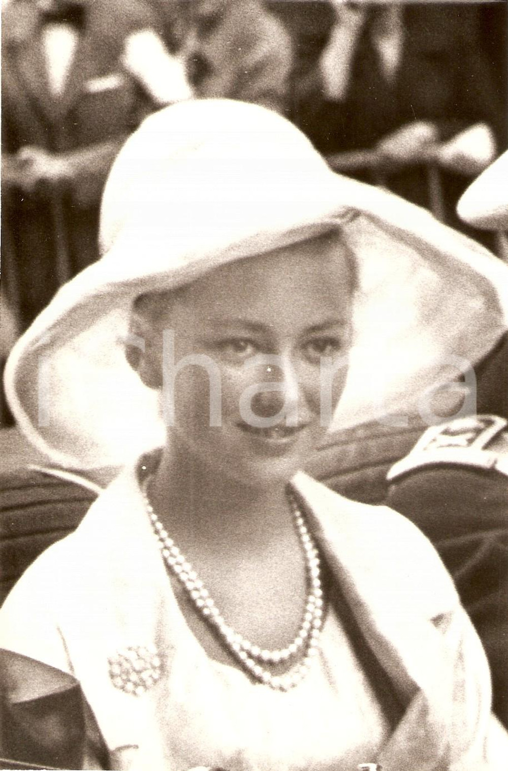 Fotografia d epoca originale 1960 ca BELGIO Principessa Paola RUFFO con cappello bianco Foto 18 1