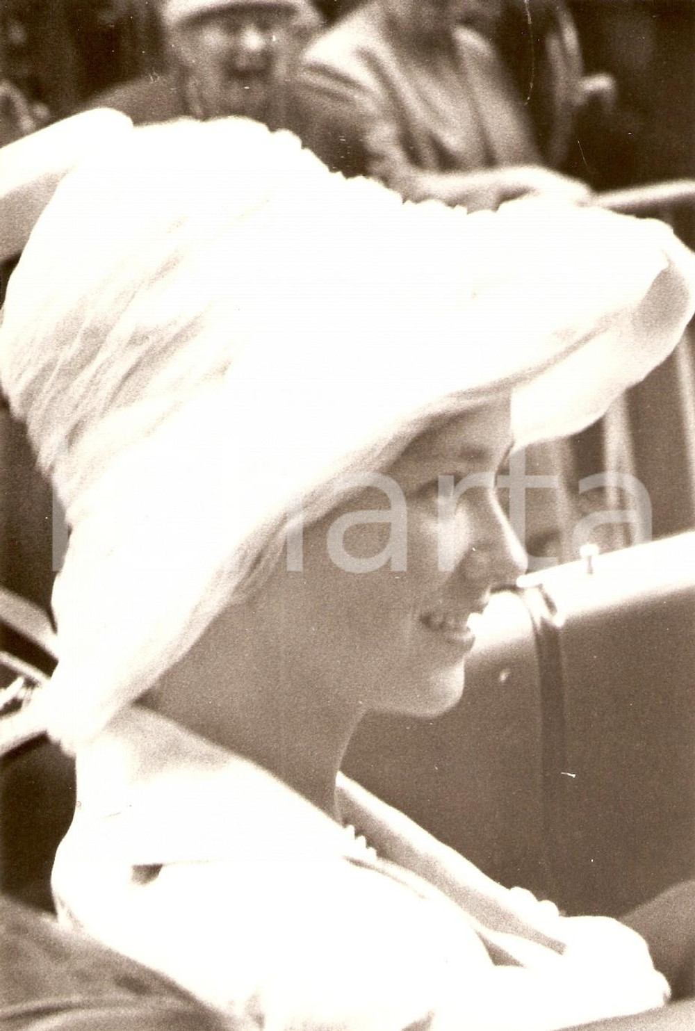 Fotografia d epoca originale 1960 ca BELGIO Principessa Paola RUFFO con cappello bianco Foto 16 1