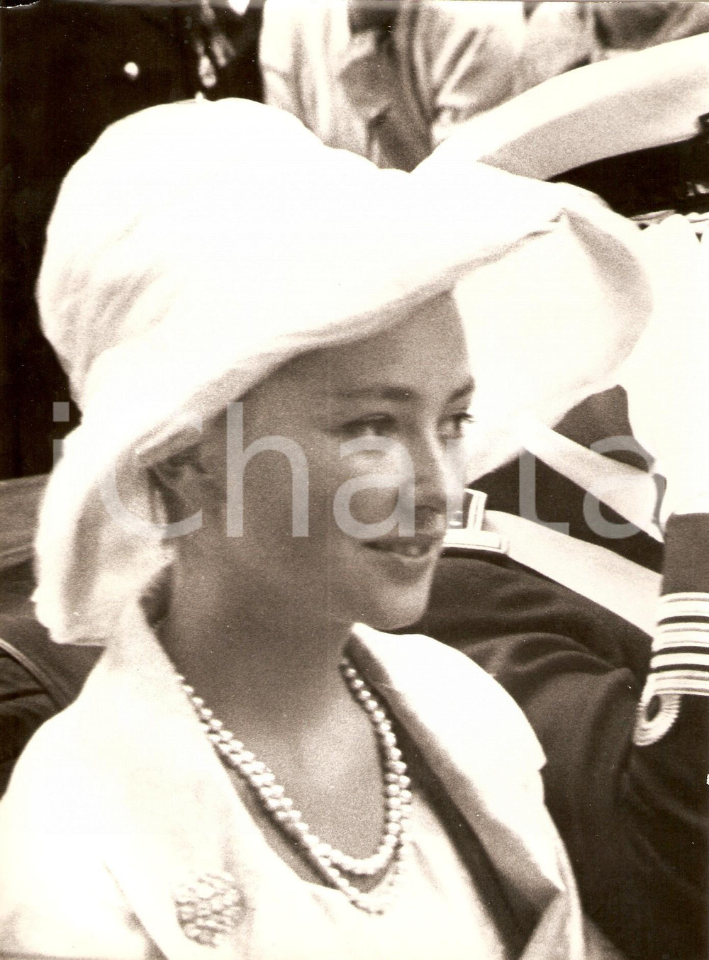 Fotografia d epoca originale 1960 ca BELGIO Principessa Paola RUFFO con cappello bianco Foto 15 1