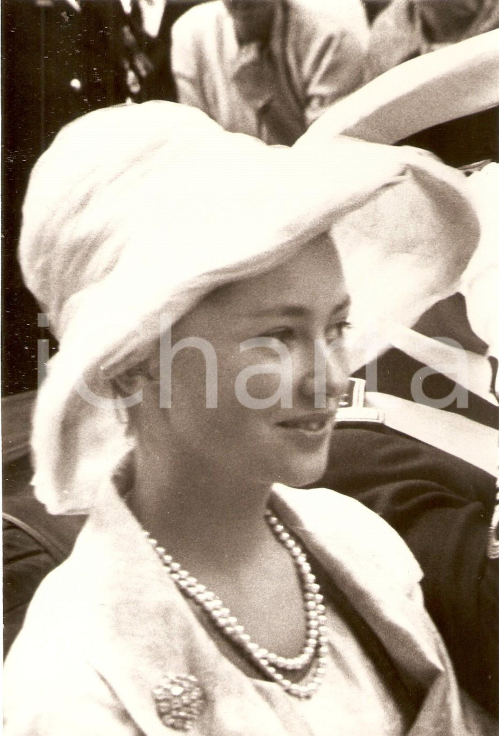 Fotografia d epoca originale 1960 ca BELGIO Principessa Paola RUFFO con cappello bianco Foto 12 1