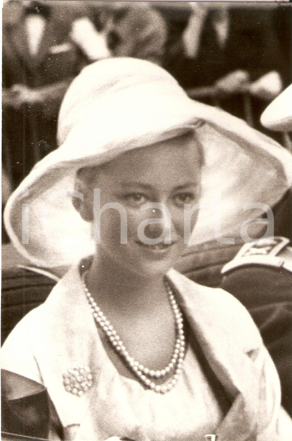 Fotografia d epoca originale 1960 ca BELGIO Principessa Paola RUFFO con cappello bianco Foto 3 1