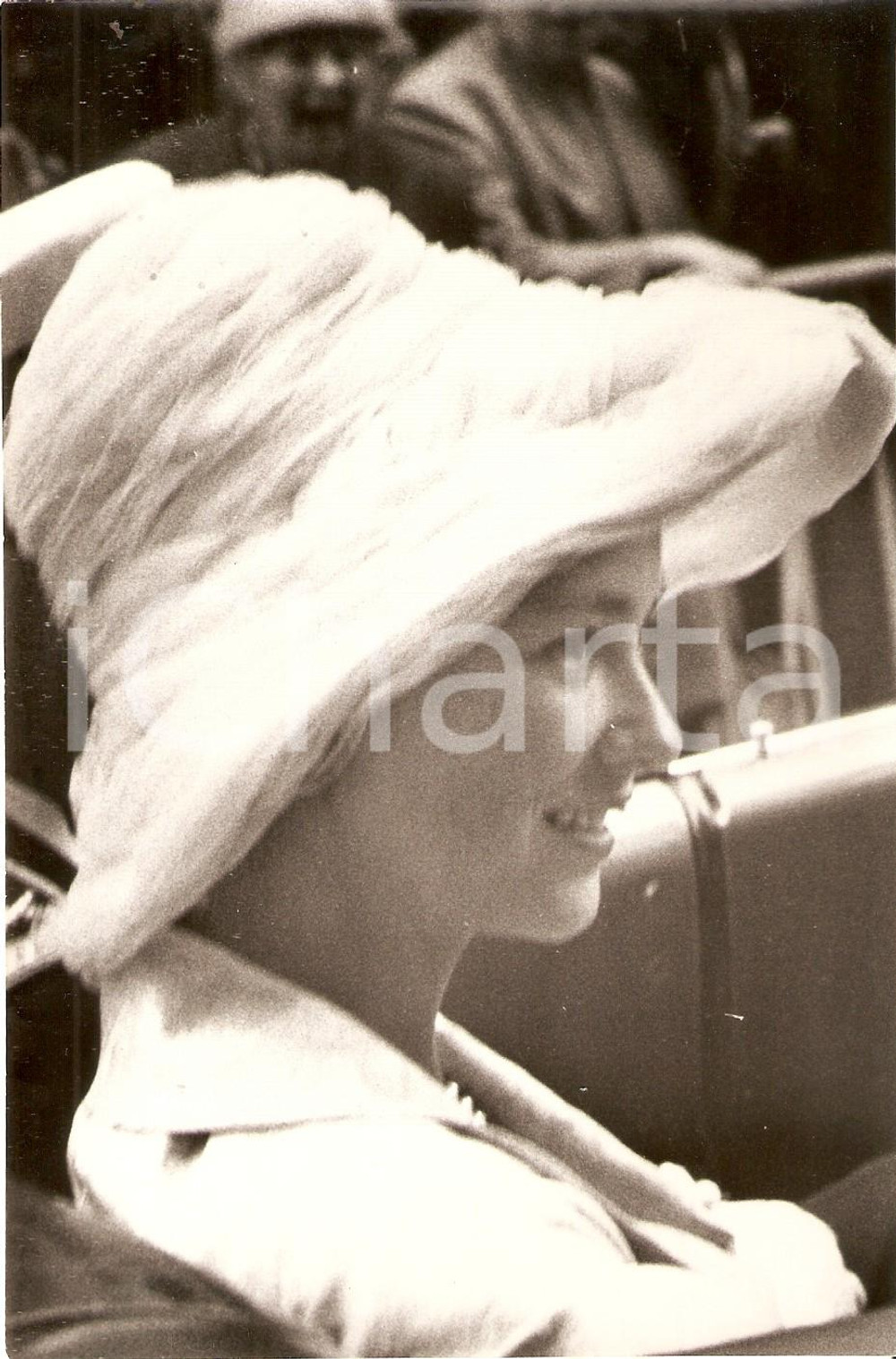 Fotografia d epoca originale 1960 ca BELGIO Principessa Paola RUFFO con cappello bianco Foto 1 1