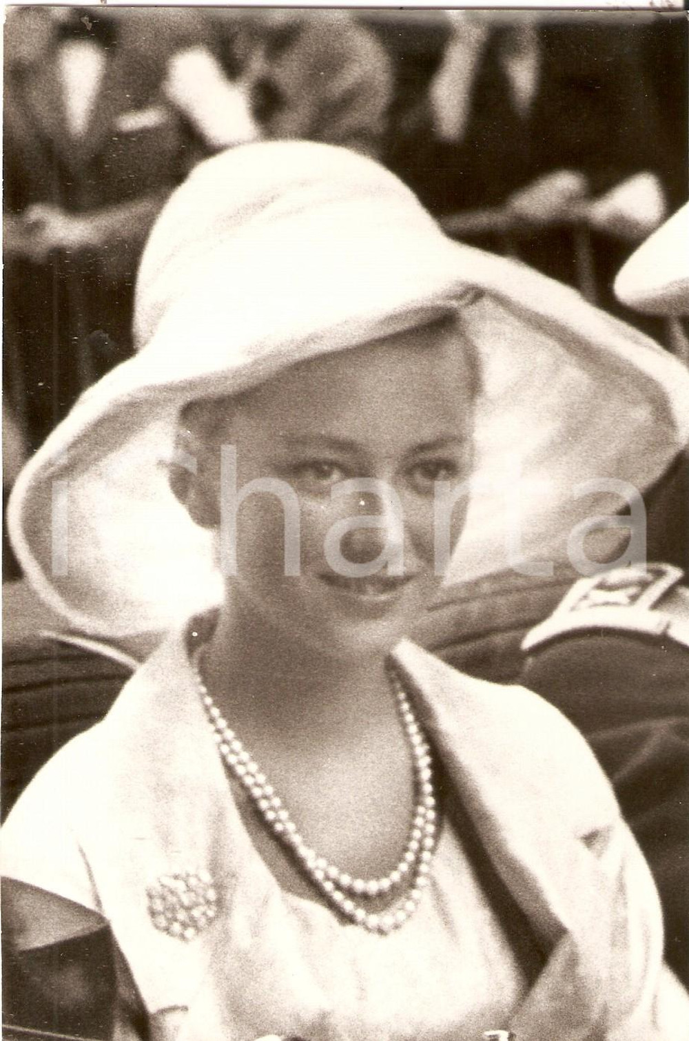 Fotografia d epoca originale 1960 ca BELGIO Principessa Paola RUFFO con cappello bianco Foto 2 1