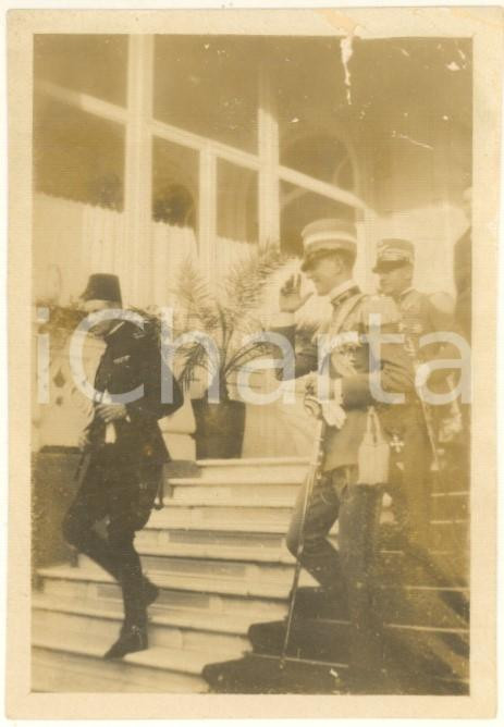 Fotografia d epoca originale 1928 IL CAIRO Principe Umberto di Savoia in visita in Egitto  Foto 6x8 cm 1