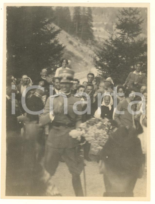 Fotografia d epoca originale 1926 DOLOMITI  VAL CONTRIN Visita del principe Umberto di Savoia Foto 8x10 1 1