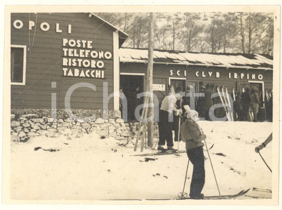 Fotografia d epoca originale 1935 MONTEVERGINE AV Sciopoli  Sci Club Alpino Foto 12x9 cm 1
