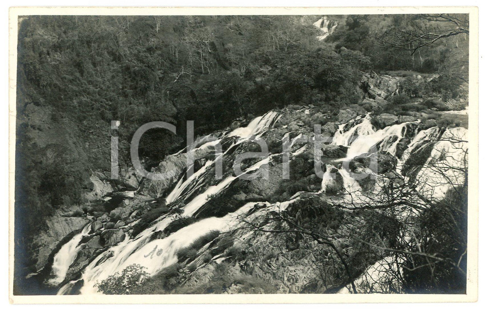 1930 ca CONGO BELGE - KATANGA Rivière LUFVIA - SOGEFOR *Photo L. GABRIEL n.°1 Fotografia originale d'epoca, in formato cartolina postale.FOTOGRAFO: L&eacute;opold Gabriel - Panda - Katanga  GOOD/buono  Formato: 14x9 cm originale e autentica 1