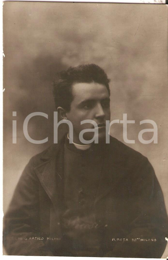 Cartolina originale da collezione 1910 ca MUSICA Ritratto di Lorenzo PEROSI Compositore Cartolina ed. ROTA 2 1