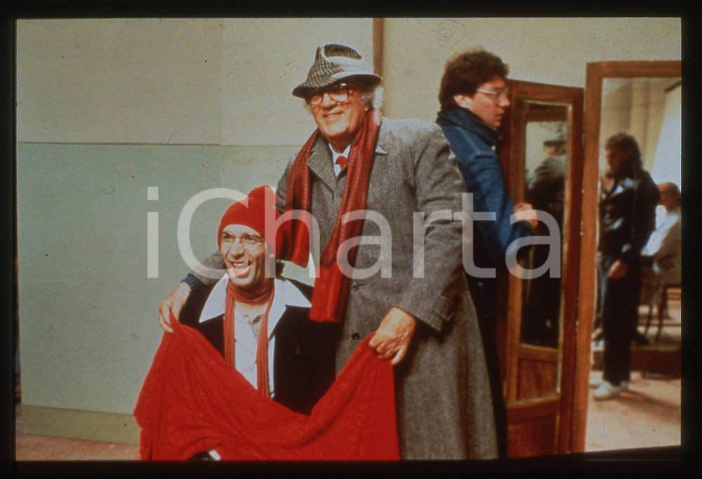 Fotografia d epoca originale 35mm vintage slide 1990 LA VOCE DELLA LUNA Federico FELLINI Roberto BENIGNI 2 1