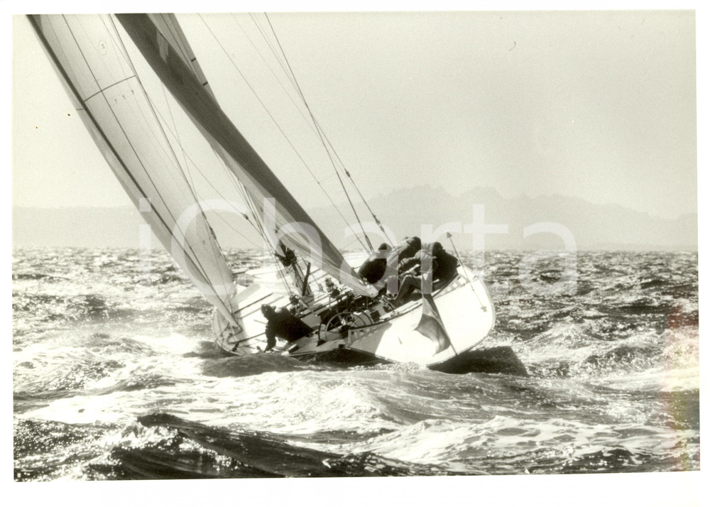 Fotografia d epoca originale 1987 FREMANTLE Louis Vuitton Cup AZZURRA II virata SAILING REGATTA Foto 5 1