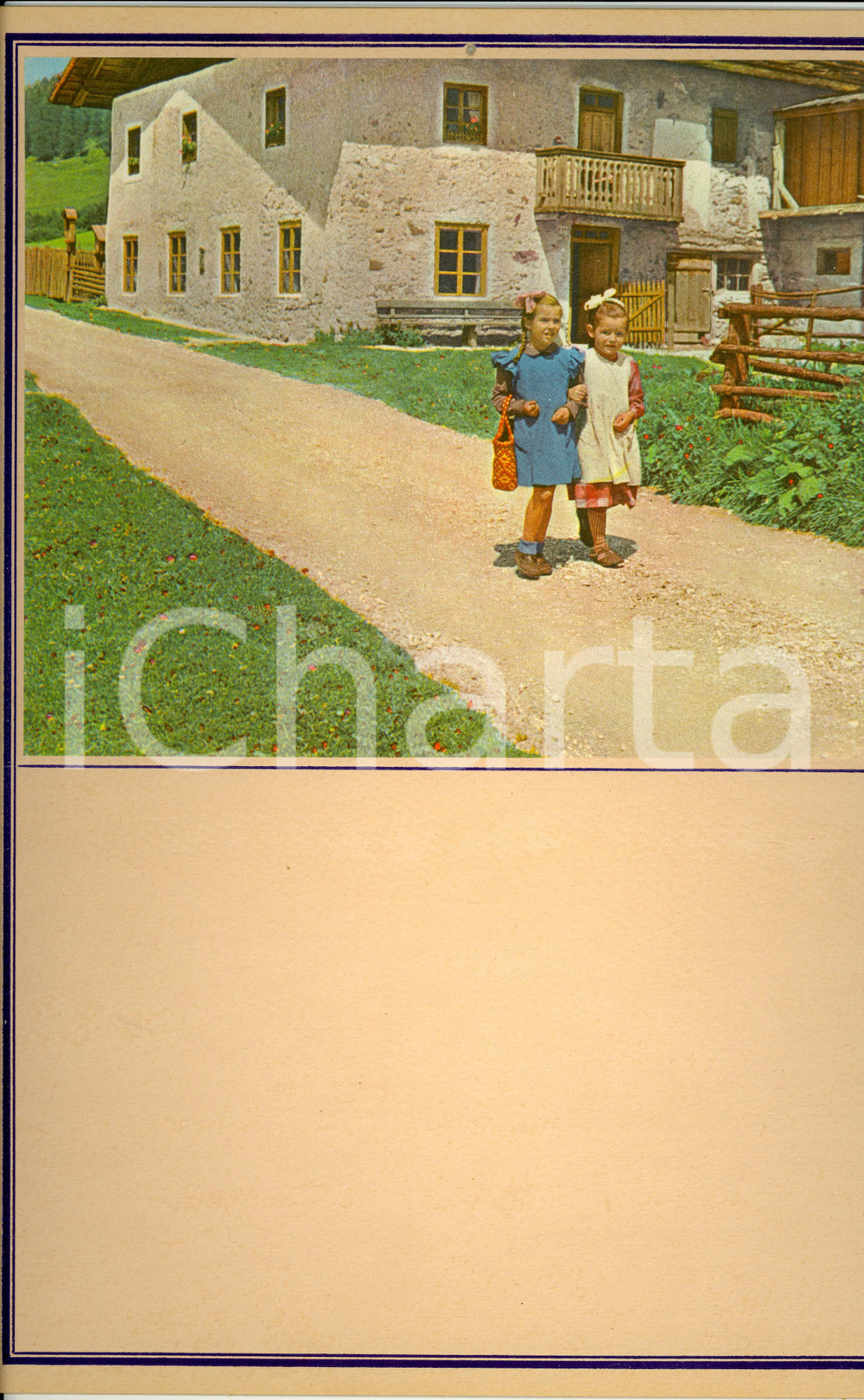 Oggetto da collezione cartaceo 1955 ca ITALIA MODERNARIATO Calendario perpetuo VINTAGE Bambine 25x35 cm 3 1