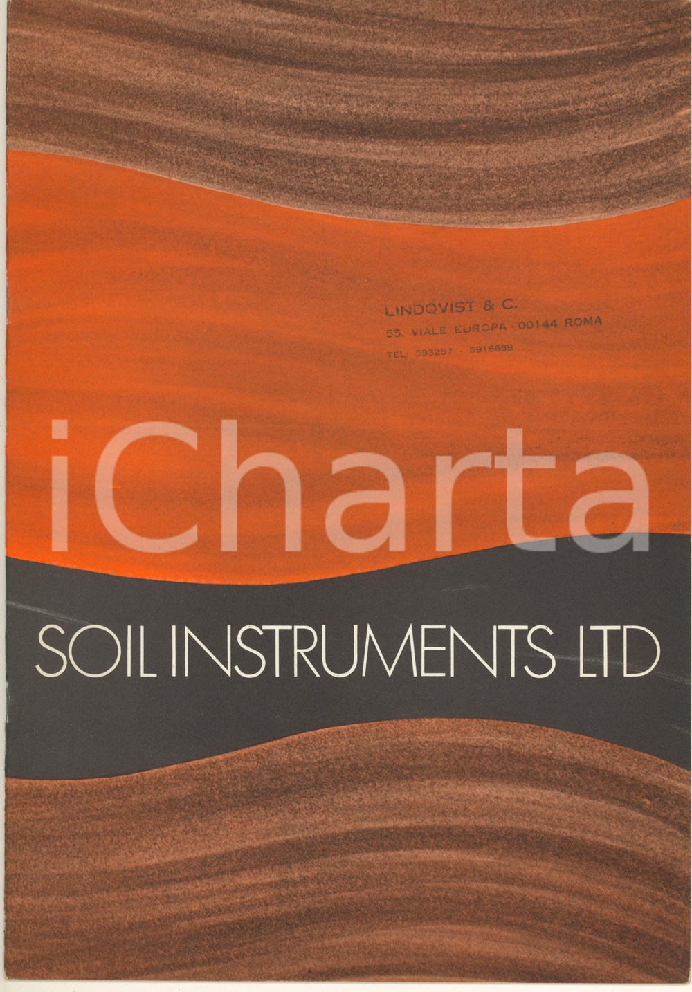 1980 ca LONDON SOIL INSTRUMENTS Ltd Catalogo ILLUSTRATO 8 pp.  GOOD/buono  Formato: 20x30 cm originale e autentica 1