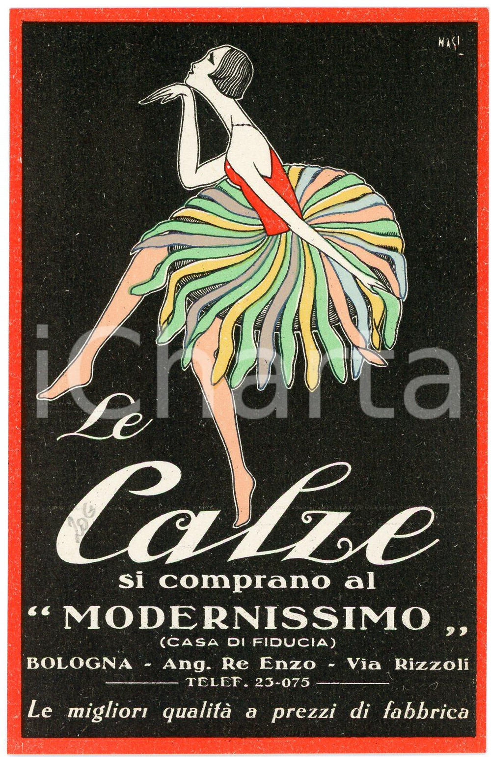 1910 ca BOLOGNA Casa di fiducia MODERNISSIMO Cartolina ILLUSTRATA FP   Cartolina postale d'epoca, non viaggiata.CONDIZIONI: FFORMATO: FP    originale e autentica 1