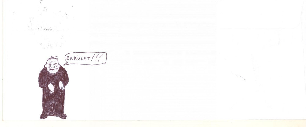 2007 BRESCIA Artista Aurelio FORNASARI - Don Luigi FOSSATI *Disegno su busta (5) Disegno originale, realizzato dall'artista bresciano Aurelio Fornasari sul retro di una busta della Fondazione Civiltà Bresciana, con firma autografa.Si tratta di una interpretazione personale e curiosa della figura del noto sacerdote bresciano don Luigi Fossati. GOOD/buono  Formato: 23x11 cm originale e autentica 1