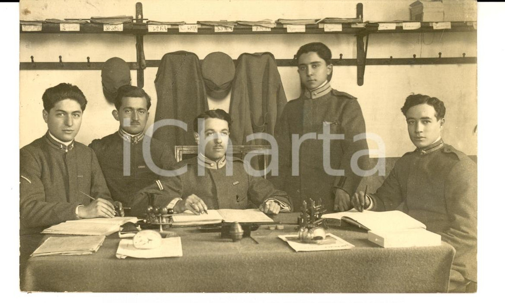 Fotografia d epoca originale 1915 PIACENZA 25° Reggimento Fanteria BRIGATA BERGAMO Ufficiali Foto 3 1