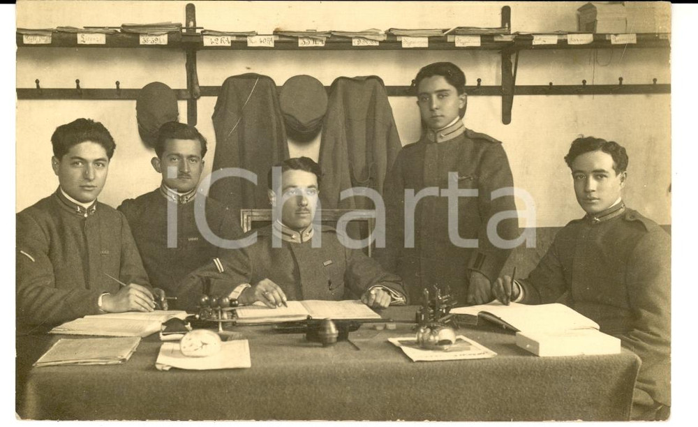 Fotografia d epoca originale 1915 PIACENZA 25° Reggimento Fanteria BRIGATA BERGAMO Ufficiali Foto 4 1
