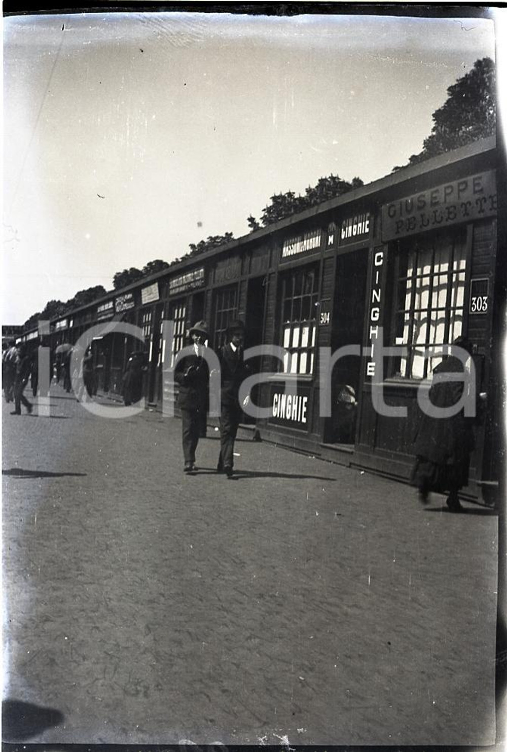 Fotografia d epoca originale 1915ca MILANO La Fiera del Tivoli 1 NEGATIVO ORIGINALE 1