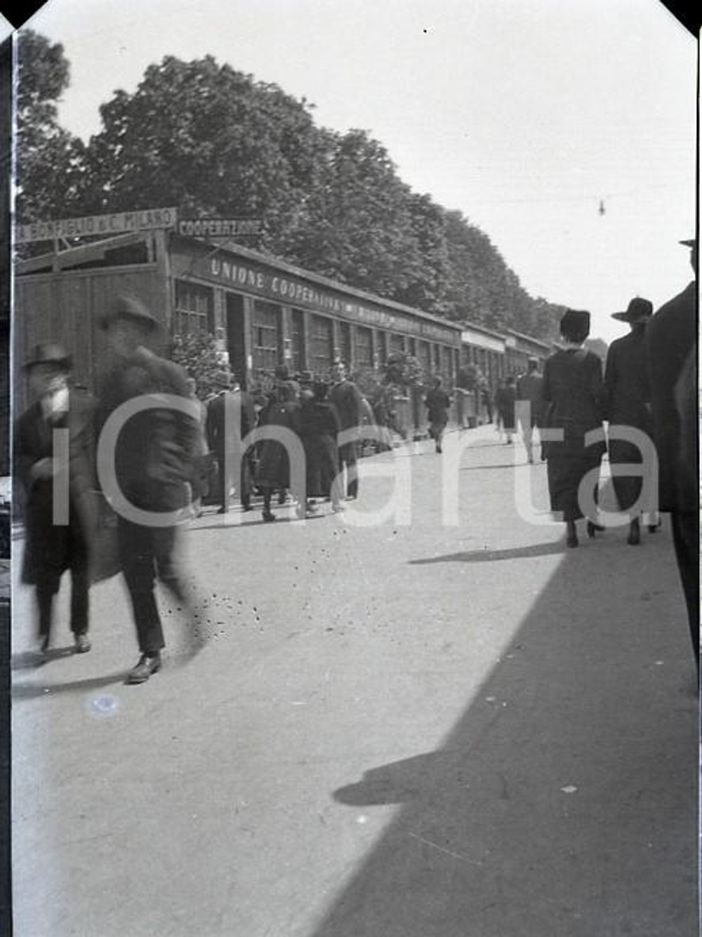 Fotografia d epoca originale 1915ca MILANO La Fiera del Tivoli 2 NEGATIVO ORIGINALE 1