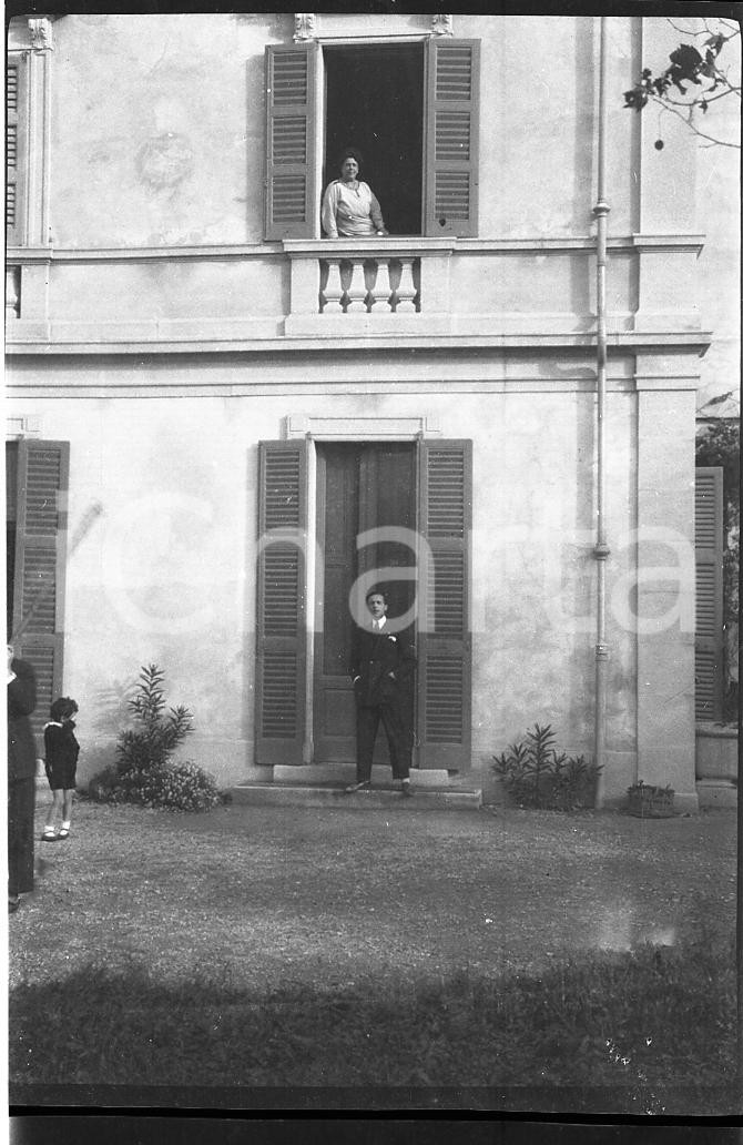 Fotografia d epoca originale 1925 CALDANA VA Villa di campagna NEGATIVO ORIGINALE 1