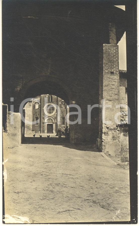Fotografia d epoca originale Novembre 1911 Abbazia di VIBOLDONE  Foto artistica pittore CALZA 7x11 cm 1