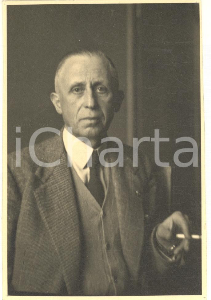 Fotografia d epoca originale 1950 ca BRESCIA Avv. Pietro FEROLDI collezionista  Foto RARA 9x14 cm 1