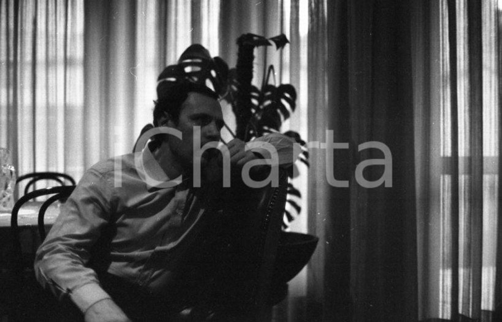 Fotografia d epoca originale 1975ca MARIO PIAVE Ritratto artistico NEGATIVO ORIGINALE 1