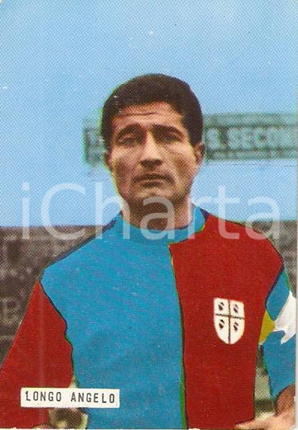 Oggetto da collezione cartaceo EDIZIONI FOTO CALCIO - CALCIATORI 1965 - 1966 Figurina Angelo LONGO 43 CAGLIARI 1