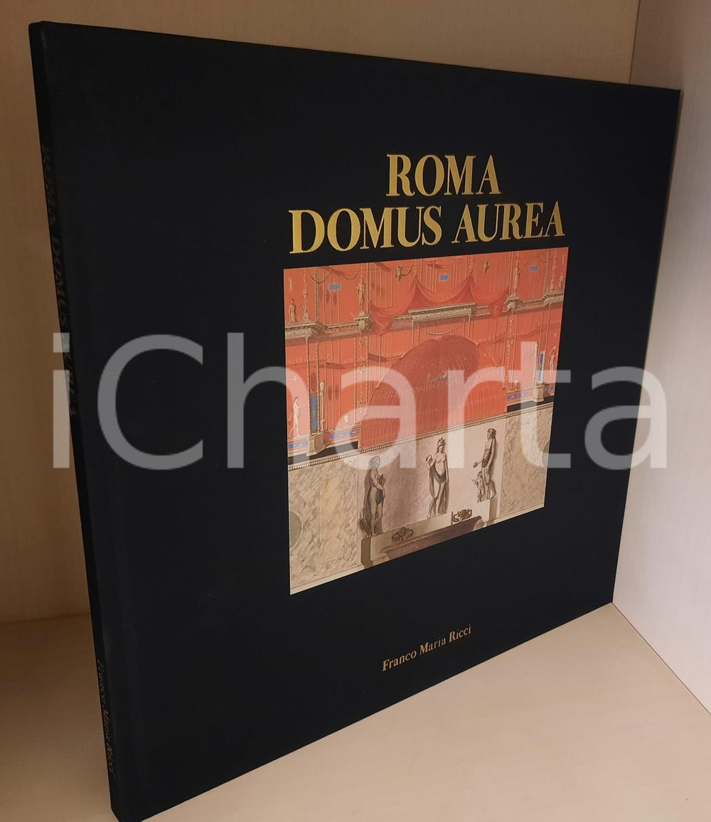 1998 ROMA Domus Aurea FMR Franco Maria Ricci Editore *Collana Grand Tour Legatura editoriale in seta nera con illustrazione applicata. Cofanetto rigido.COLLANA: Grand TourEDITORE: Franco Maria Ricci EditorePAGINE: 84 GOOD/buono minime tracce d'uso Formato: 30x30 cm (volume); 32x32 cm (cofanetto) originale e autentica 1