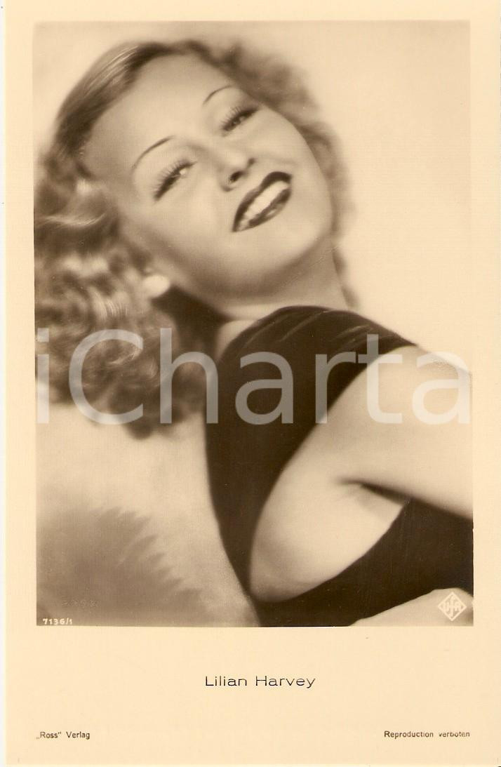 Cartolina originale da collezione 1930 ca CINEMA Lilian HARVEY Ritratto dell'attrice *Cartolina (1) 1