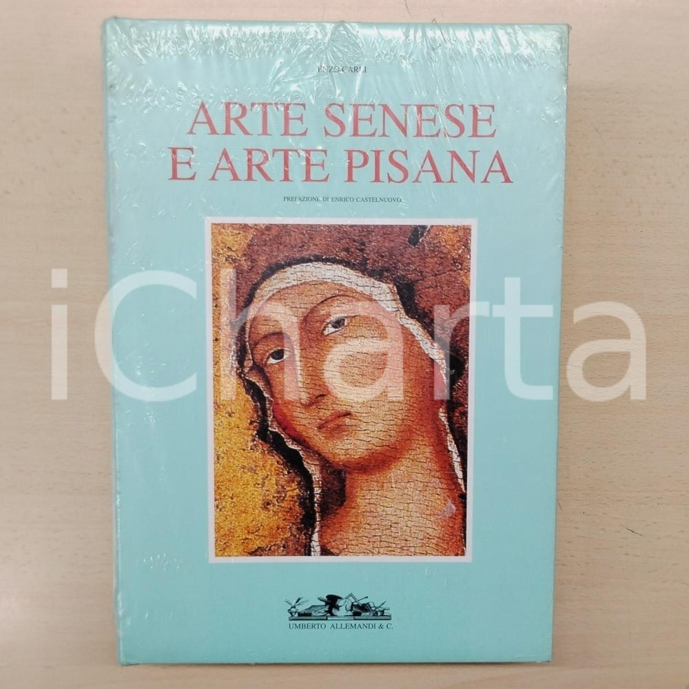 1996 Enzo CARLI Arte senese e arte pisana - Ed. Umberto ALLEMANDI Brossura editoriale d'epoca con copertina rigida e sovraccoperta.Prefazione di Enrico Castelnuovo. Il volume risulta ancora sigillato.EDITORE: Umberto Allemandi & c. PAGINE 624 GOOD/buono  Formato: 21x31 cm originale e autentica 1
