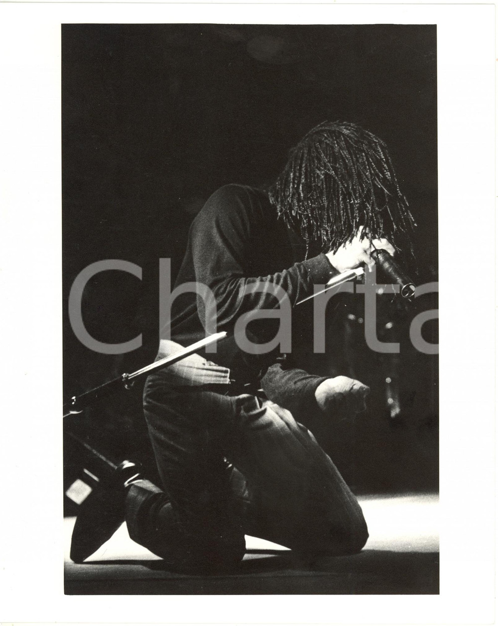 1985 ca MUSICA - Terence Trent D'ARBY sul palco durante un concerto ^Foto 20x25 Fotografia di agenzia. CONDIZIONI: G FORMATO: 20x25 cm    originale e autentica 1