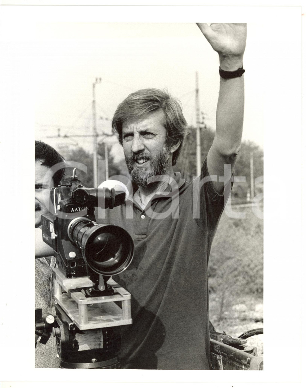 1987 RAI "Notte di luna" - Alberto SIRONI dietro la macchina da presa ^Foto Fotografia di agenzia. CONDIZIONI: GFORMATO: 20x25 cm    originale e autentica 1