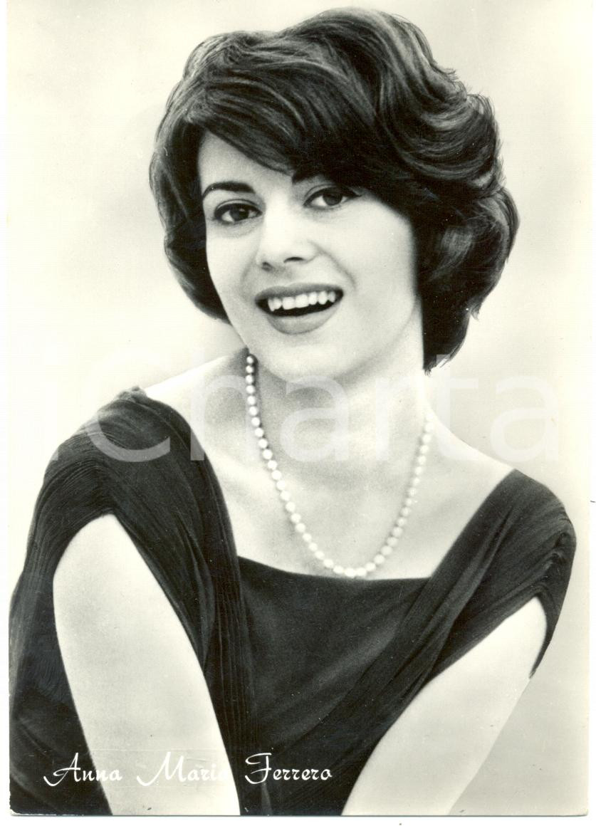 Cartolina originale da collezione 1960 ca CINEMA Attrice Anna Maria FERRERO Ritratto fotografico Cartolina 1 1