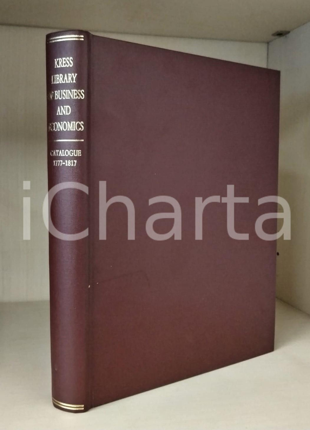 Libro, pubblicazione d epoca 1993 KRESS Library of business and economics  Catalogue 17771817 REPRINT 1